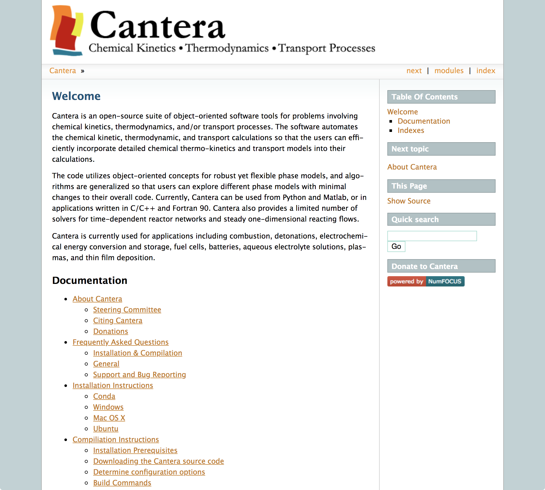 Old Cantera Website